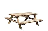  FOREST STYLE Mesa Picnic con Bancos abatibles L.180x70XH76cm, ESP.38mm - 1851