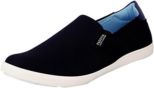 FAUSTOMen's Slip On Loafers for Day Long Comfort|Outfit|Daily|Evening|Outdoor|Casual|Fashion|Trending|Lightweight with TPR Sole Flexiblity