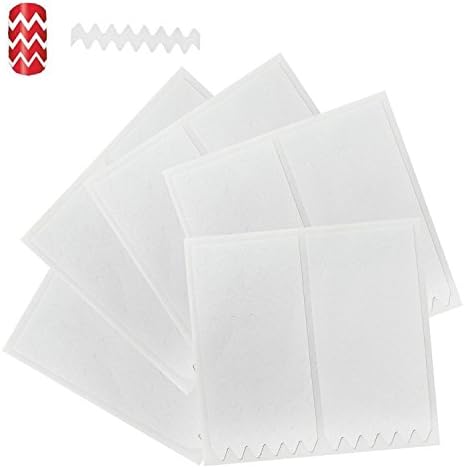 Great Value 5 Sets With 150pcs Professional Nail Art Salons Quality White Guides Stickers/Strips In Sharp Zig Zag Shapes For French Nails Manicure And Jagged Designs/Patterns Application By VAGA