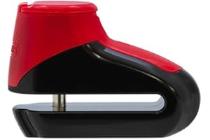 ABUS Blocca disco freno Element 303 - Blocca scooter e motorini - Bullone di bloccaggio da 5 mm - Livello di sicurezza 4 - Rosso