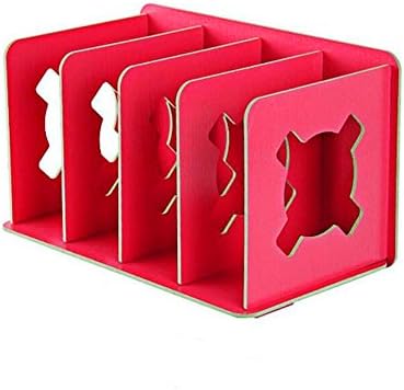 QXWL Bookshelf wooden color desktop storage manager simple bookshelf display stand office supplies shelves children desktop storage rack storage rack combination ( Color : C )