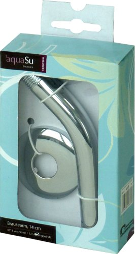 Wellness Brausearm zur Montage einer Kopfbrause | 14 cm 1/2 Zoll Chrom - 3