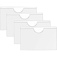 Portabollo Auto CARALL - Set 4 Pezzi Adesivi, 11x8cm, Per Assicurazione E Permessi Parcheggio - Foto 3