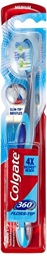 Colgate Toothbrush 360 Degree Flosstip Medium Bristles - 1 Piece RS.73 (26.00% Off) - Amazon