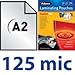 Produktbild 50x DIN A2, 125 mic, Laminierfolie Fellowes, 2x 125mic, Klar, durchsichtig, glänzend 125, Laminiertaschen, 53093