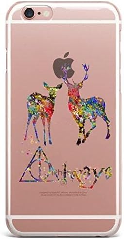 Harry Potter Hard Case Cover Semi Transparent for iPhones (iPhone 5S / 5 / SE, Deer)
