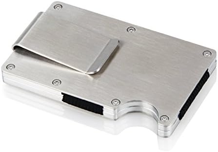 Money Clip Metal Wallet for Men Credit Card Business Card Holder RFID Blocking