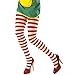 Produktbild Ringelstrumpfhose Strumpfhose rot-weiß XL 46/48 Bunte Nylon Strumpfhosen Clown Fasching Damenstrumpfhose geringelte Krankenschwester Pantyhose zweifarbige Schwestern Nylonstrumpfhose Karneval Accessoires Damen