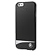 Produktbild BMW BMHCP6RBKB Signature Hart Schutzhülle für Apple iPhone 6/6S Metallplatte grau Streifen schwarz