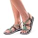 Produktbild JUSTSELL  Damen Sandalen Sommer Kreuzgurt Geflochtene Sandalen Flach Strandschuhe Schnell Trockend Vintage Römische Schuhe