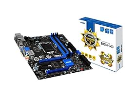 MSI B85M-G43 Intel Express Mainboard Sockel LGA 1150 (4x DIMM, 4x SATA III, 2x SATA II, 2x USB 3.0, 4x USB 2.0, 1x VGA, 1x HDMI, 1x DVI, Micro-ATX)