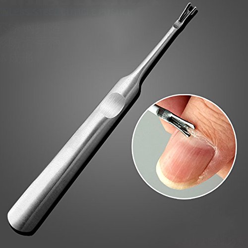 Teenxful Stainless Steel Cuticle Nail Art Spoon Pusher Remover Manicure Scraper Tool