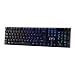 Produktbild Mechanische Tastatur mit RGB-Hintergrundbeleuchtung, von Aitalk
, Z-77 Blauer Schalter
, 88 Tasten, britisches Layout
, professionelle Gaming-Tastatur mit individuellen Lichtmodi
, N-Tasten-Rollover - Schwarz schwarz Black-105-RGB-UK