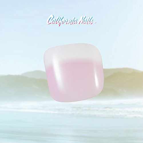 Toe Nail Tips, künstliche Fußnägel zum aufkleben im French Nails Rosé Look - 2