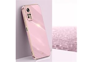 ATISIJIE Funda para Xiaomi Redmi Note 11 4G / Note 11s 4G Carcasa, Frontera de Oro Carcasa, Moda Galvanoplastia Ultra Fina TPU Suave Flexible Case Anti-Choques y Anti- Arañazos Case Púrpura