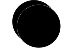 ZESABGE 2 Pièces Disque Acrylique Noir Feuilles Acrylique 25cm Plaque Ronde en Plastique Acrylique Pour Peinture,Bricolage,Exposition de Projet.