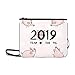 Produktbild EIJODNL Lustige Ferkel 2019 Frohes Neues Jahr Muster Benutzerdefinierte hochwertige Nylon Slim Clutch Crossbody Tasche Umhängetasche