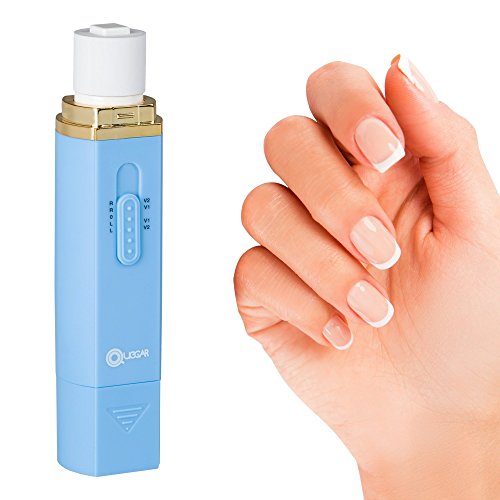 Elektrische Nagelfeile für Maniküre und Pediküre zu Hause. Elektronische Nagelfeile für Glanz und Nagelpflege . Nagelfeilen set mit 4 austauschbaren Köpfen und Tragetasche für unterwegs