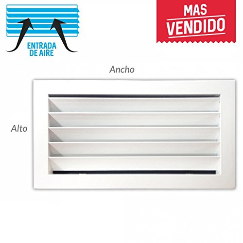 Rejilla de ventilación retorno blanco