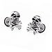 Produktbild Totenkopf Piercing Ohr Herren Ohrringe Schädel Skull Ohrstecker Edelstahl Hip Hop Punk Jazz Silber Ohrschmuck Ohrclips Creolen Tunnel Edelstahl Ohrstecker Männer Damen Hoop Ohrringe Huggie Piercing