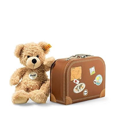 Steiff Cosy - Ours Teddy Fynn Dans Valise Beige 28 Cm