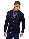chaquetas de punto hombre emidio tucci Elegante cárdigan cómodo con trenzas