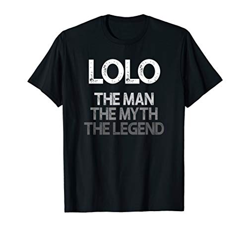 Mens Lolo Shirt Gift: The Man The Myth The Legend T-Shirt
