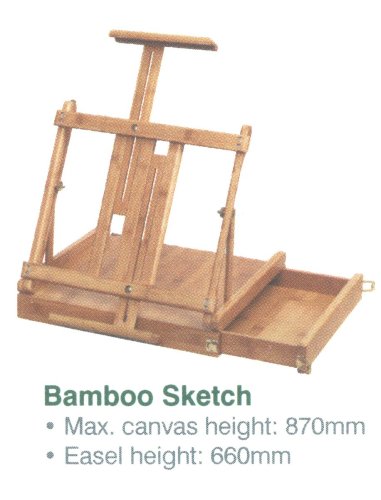 Preisvergleich Produktbild ECO BAMBOO DRAWING SKETCHING ART ARTIST TABLE BOX EASEL by Loxley