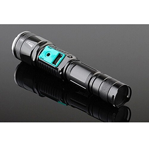 USB Aufladung Zoombar Taschenlampe LED USB-Ladefunktion Lamp Ladekabel Flashlight - 3