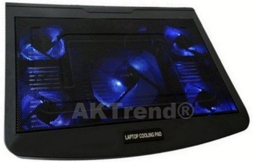 ORIGINAL AKTrend® NOTEBOOK LAPTOP KÜHLER , Cooling Pad , COOLER STÄNDER , COOL-PAD HALTERUNG , 5 x LÜFTER , 2 x USB Hub Mit Blau LED , 9 BIS 19 ZOLL , 9 - 19" ZOLL