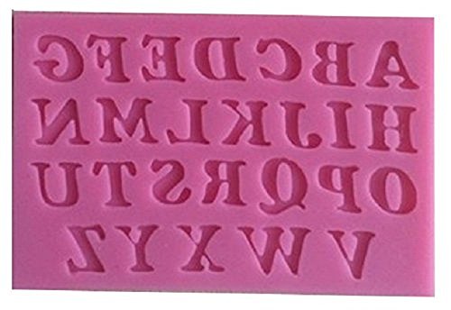Europe Silicone Mold Maker Silikonform für Heimwerker mit Abdrücken der Buchstaben des Alphabets. Geeignet für die Herstellung von Gegenständen aus Seife, Gips, Harz, Eis, Keramik, Ton, Wachs und anderen gegossenen Materialien, die für das Heimwerken geeignet sind. Formen geeignet für die Herstellung von selbstgemachten Gegenständen - Gegenstand: Vokale, Konsonanten, Buchstaben