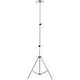 Jiawu IV Pole, Foldable IV Pole Stand with 4 Hooks, Metal IV Stand Floor Stand, 2.5ft - 6.9ft Height Adjustable, Portable IV Stand for Home Care, Hospital, Clinics (White)