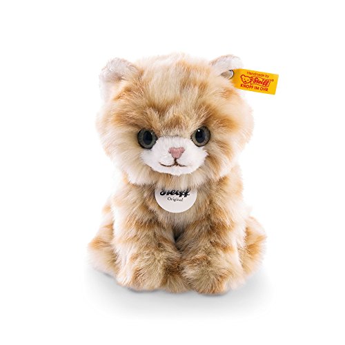 Preisvergleich Produktbild Steiff 084027 - Lizzy Kaetzchen 17 sitzend, rot gestromelt