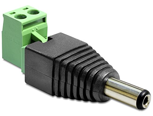 DELOCK Adapter Terminalblock> DC 2,1 x 5,5 mm Stecker 2-teilig - 2