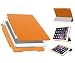 Produktbild Luch iPad Air Hülle, Ultradünn Smart Cover Kunstleder Schutzhülle Tasche + Transparent Matt Back Hardcase mit Multiständer Schlaf/Wach Funktion für iPad Air 2013 (A1474 A1475 A1476), Orange