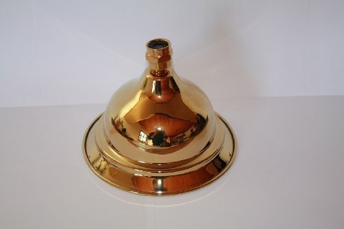 nostalgischer Brausekopf in Antik-Optik (Gold)