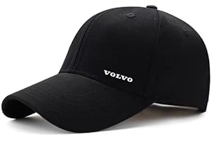 WSDUILA Car Cap for Volvo S40 S60 S80 S90 XC40 XC60 XC90 C30 C70 V40 V60 V90, Fashion Adjustable for Men and Women Travel Cap Cap Racing Hats Sports Baseball Cap,A