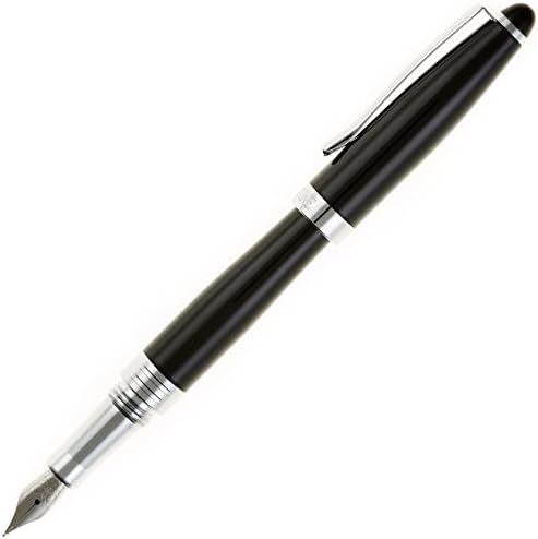 Nemosine Neutrino Fountain Pen, Fine German Nib, Jet Black (NEM-NEU-04-F) by Nemosine