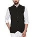 Hypernation Black Color Cotton Waistcoat For Men RS.1499.00