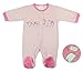 BABYTOWN Baby Girls Boys Velour Sleepsuit Cotton Rich Blue Pink Cars Birds Cute