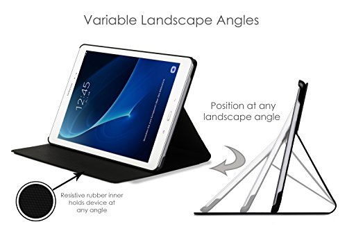 Forefront Cases® Samsung Galaxy Tab A 10.1 SM-T580 Hülle Schutzhülle Tasche Smart Case Cover Stand – Rundum-Geräteschutz und intelligente Auto Schlaf / Wach Funktion – inkl. Eingabestift - 2