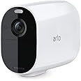 Arlo Essential XL Security Camera Outdoor, 1080p HD, Wireless CCTV, No Hub Needed, Colour Night Vision, 2-Way Audio, 12-Month Battery, With Free Trial of Arlo Secure Plan, White