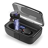 [ Diseño Ergonómico e IPX8 ] - El auricular inalámbrico es 4g liviano y viene con 3 (S / M / L) diferentes tamaños de tapones auditivos suaves. Los auriculares de silicona inclinados se extienden más adentro del oído, manteniendo los auriculares estables y cómodos. Se pueden utilizar durante el ciclismo, correr, tenis, caminar, ciclismo, trotar, senderismo, yoga, gimnasio, gimnasio y otros deportes. Regalo perfecto para su familia, amigo, papá, esposo, amigo.