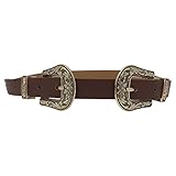  Live It Style It - Cinturón - para mujer marrón Brown Gold Talla única