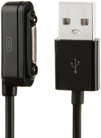 1M Magnetic USB Sync Data Charging Cable for Sony Xperia Z1 L39h / Xperia Z Ultra XL39h - Black