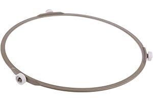 Rmeet Mikrowellenherd Ring,Mikrowelle Drehtellerring Universal Mikrowelle Drehring Kunststoff Kreis Armaturen Halterung Grundplatte Tablett Drehring für Mikrowelle 27/31,5CM