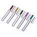 Eggsnow 5PCS Nail files With Case,Crystal Nail File for Manicure and Pedicure,Glass Nail File Set With Hare Silver Case