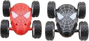 forever kidzz push and go double sided spider man car stunt cars for kids/boys pack of 2- Multi color