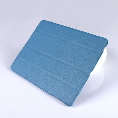 Invision® iPad 2 iPad 3 und iPad 4 Intelligente Hülle – Tolles Design – Magnetische Aufweck/Schlaf-Funktion – Hochwertiges PU-Leder (iPad 2 3 4 / Hell Blau) - 5