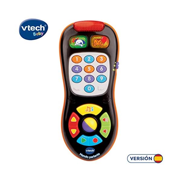 VTech - Mando parlante, Juguete bebé +6 meses, mando a distancia electrónico, enseña colores, números, formas…